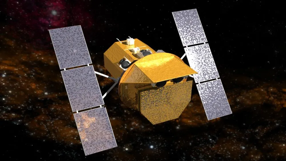 Artist's rendering of NASA's Neil Gehrels Swift Observatory in orbit