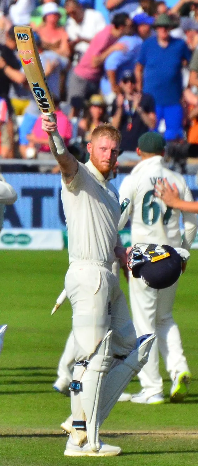 Ben Stokes raises his bat during the 2019 Ashes (file photo)
