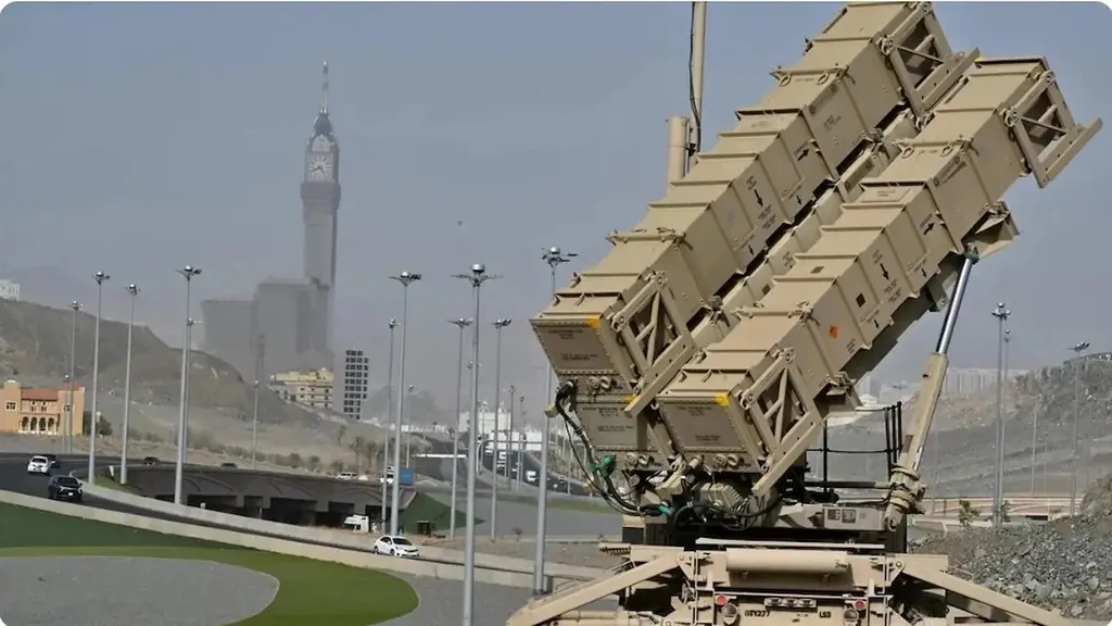 A Saudi air-defence missile battery deployed in the Kingdom