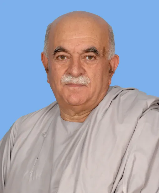 Official parliamentary portrait of Mahmood Khan Achakzai.