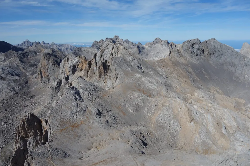 Torrecerredo, the highest peak of the Picos de Europa range in northern Spain