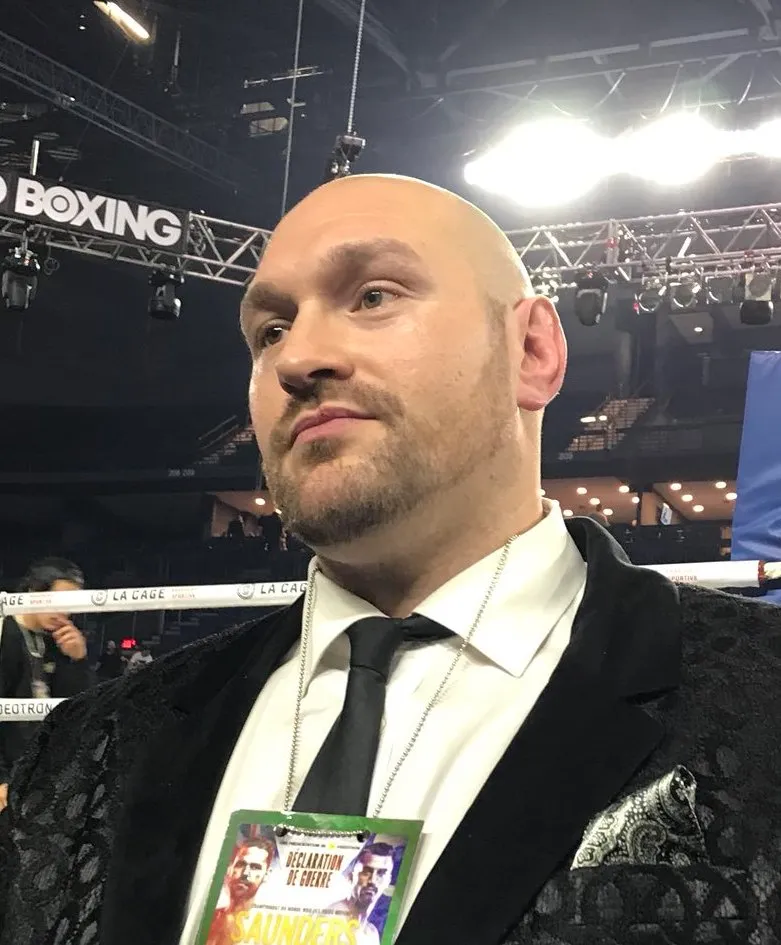 Tyson Fury at a boxing event, December 2017