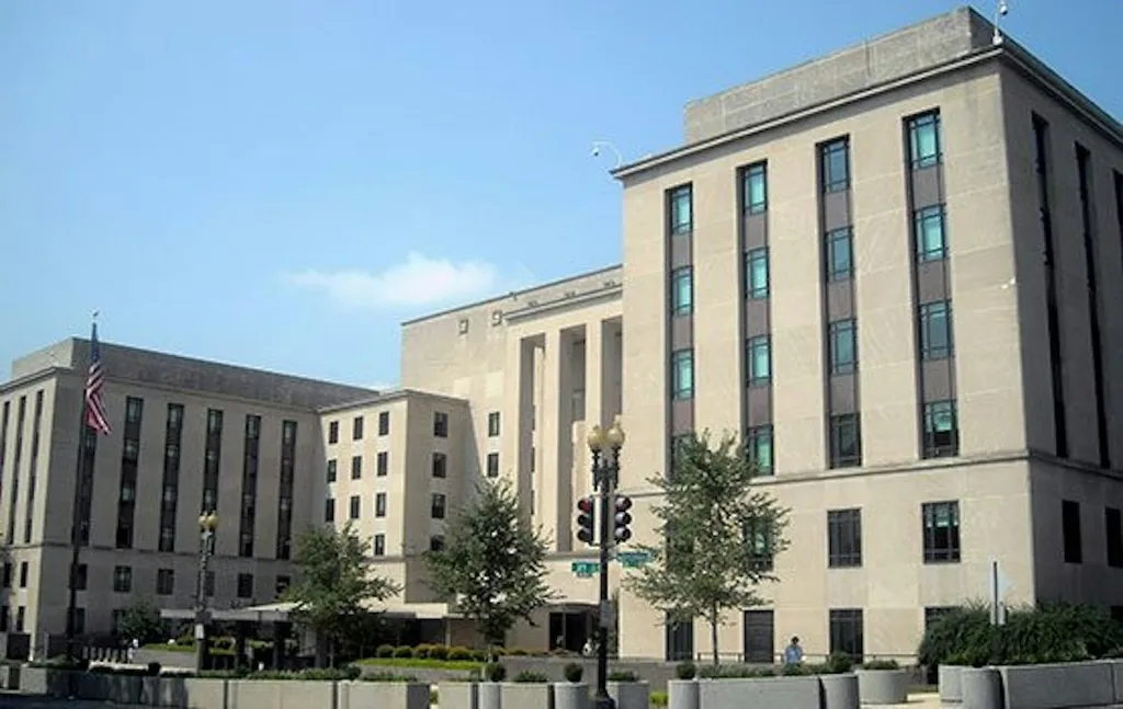 The US State Department headquarters, the Harry S. Truman Building, in Washington DC