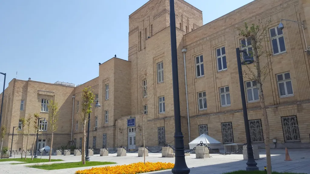 The Iranian Foreign Ministry building in Tehran