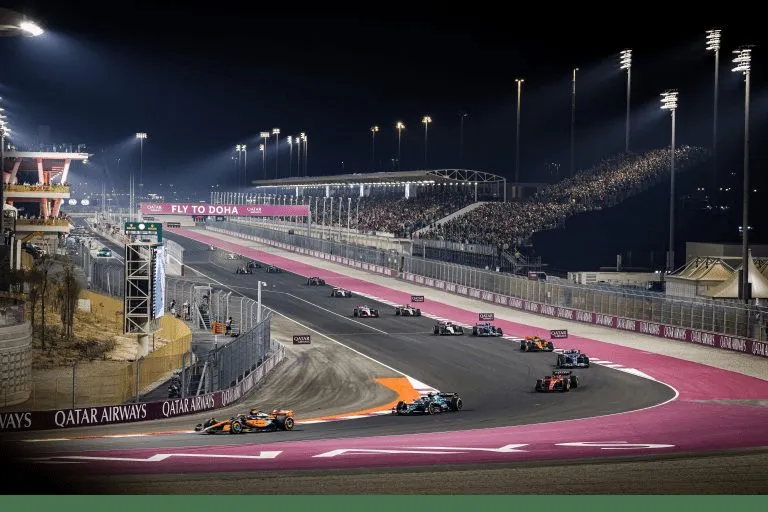 Formula 1 night race at the Lusail International Circuit in Qatar