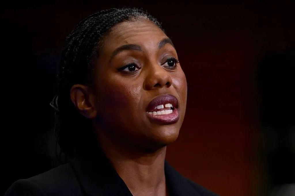 Conservative leader Kemi Badenoch speaking