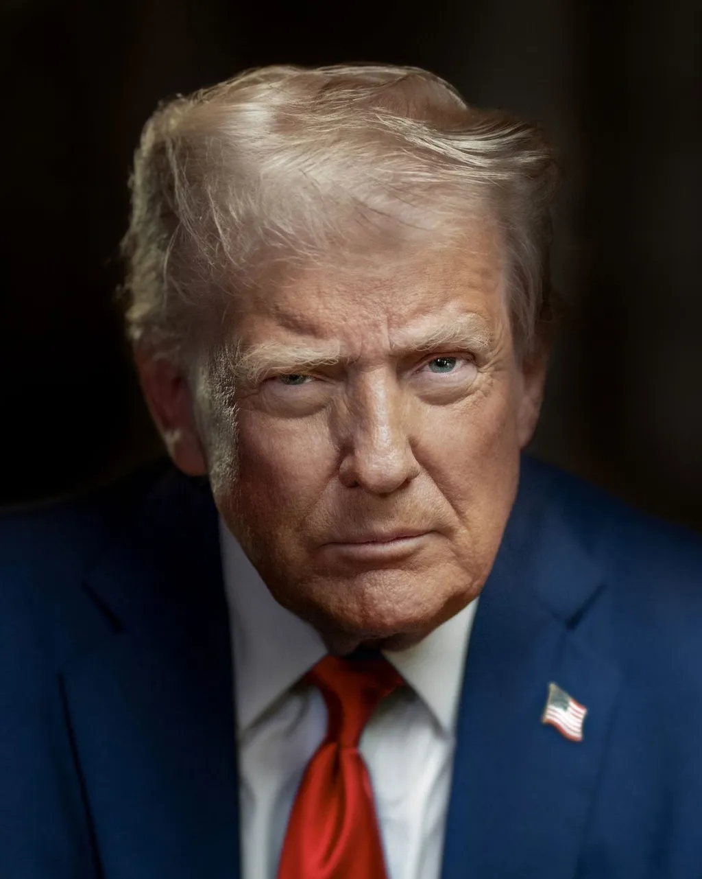Official 2025 White House portrait of US President Donald Trump