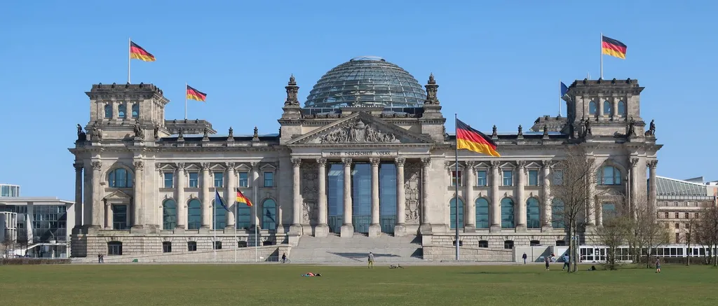 The Reichstag building in Berlin, seat of the German Bundestag