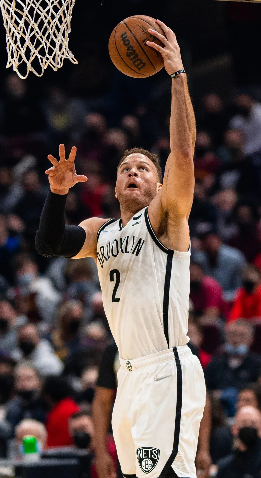 Blake Griffin in a Brooklyn Nets jersey, photographed in January 2022
