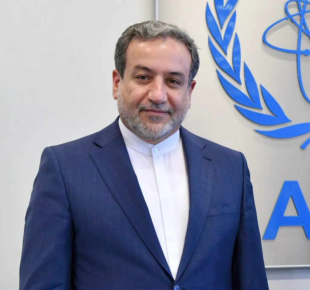 Iranian Foreign Minister Abbas Araqchi at an IAEA event in Vienna