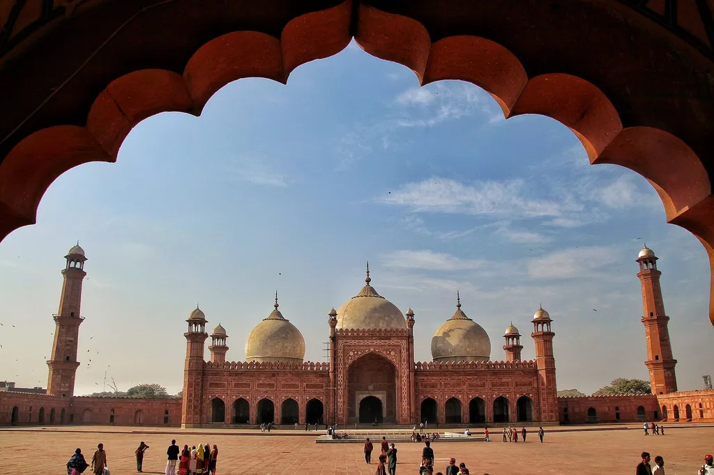 The Badshahi Mosque in Lahore, the city where the NCCIA announced the arrest of the alleged counterfeit-stamp fraud suspect