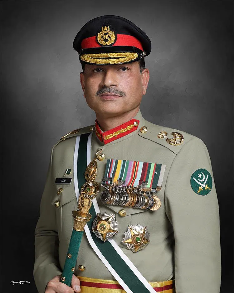 Field Marshal Asim Munir of Pakistan in an official Inter Services Public Relations military portrait.