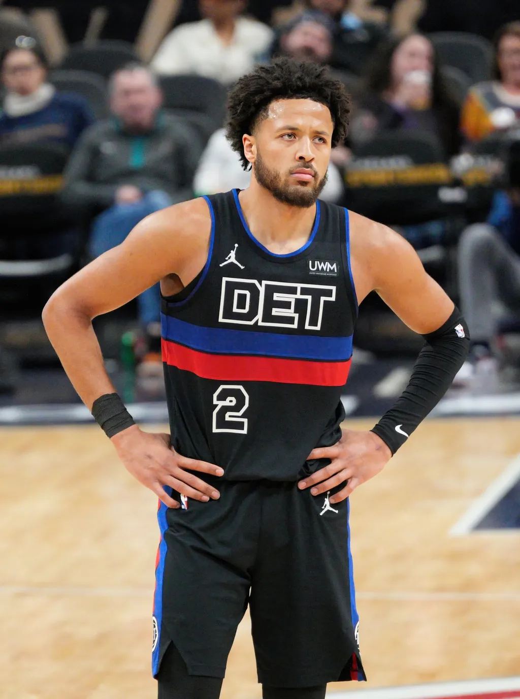 Detroit Pistons guard Cade Cunningham during a game