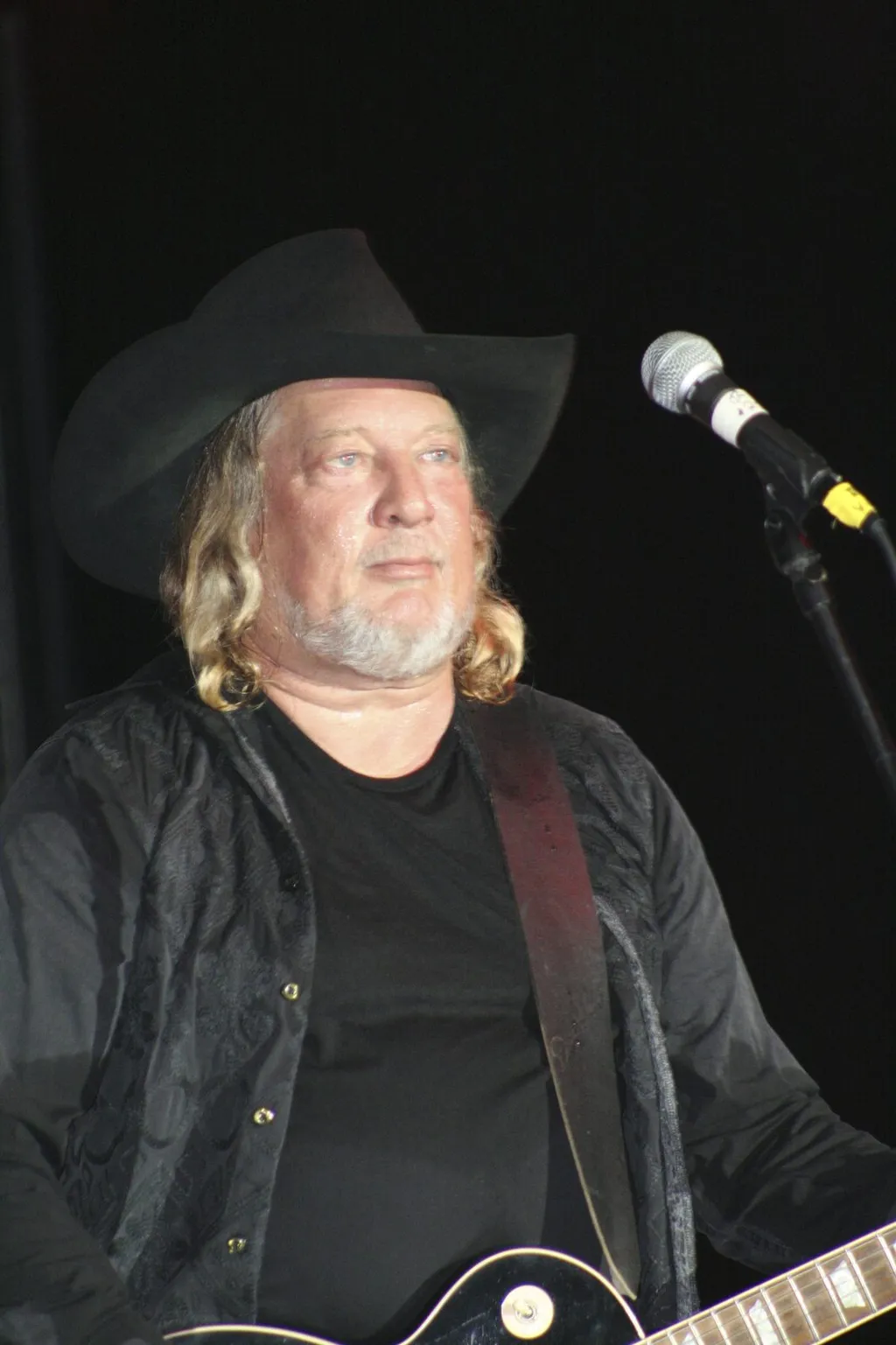 Country singer John Anderson performing on stage in 2008.