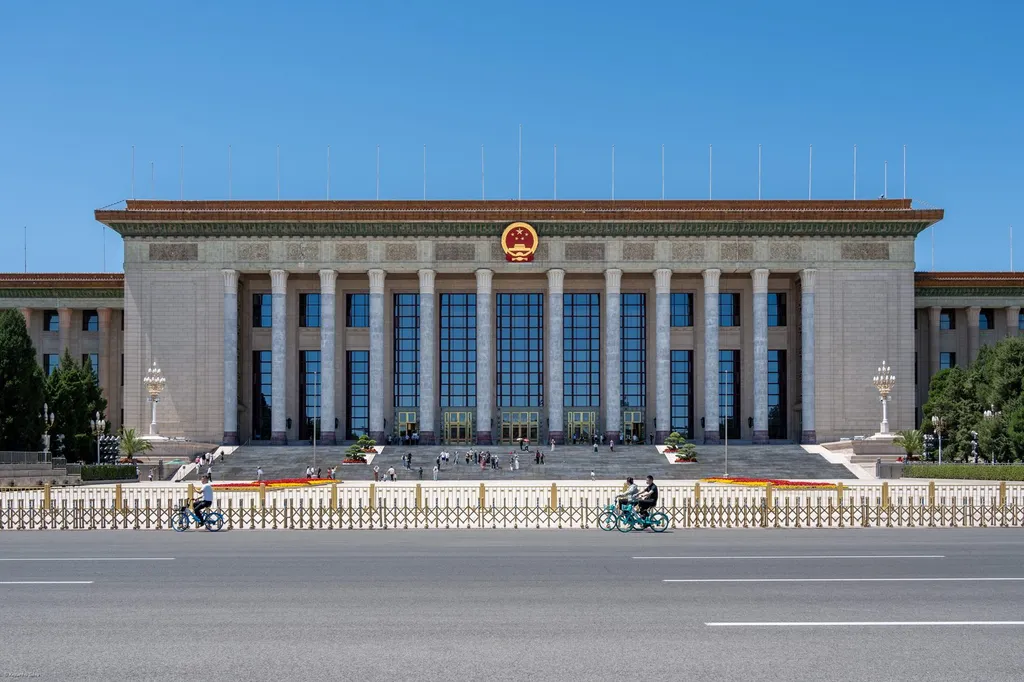 The Great Hall of the People in Beijing, seat of China's legislature