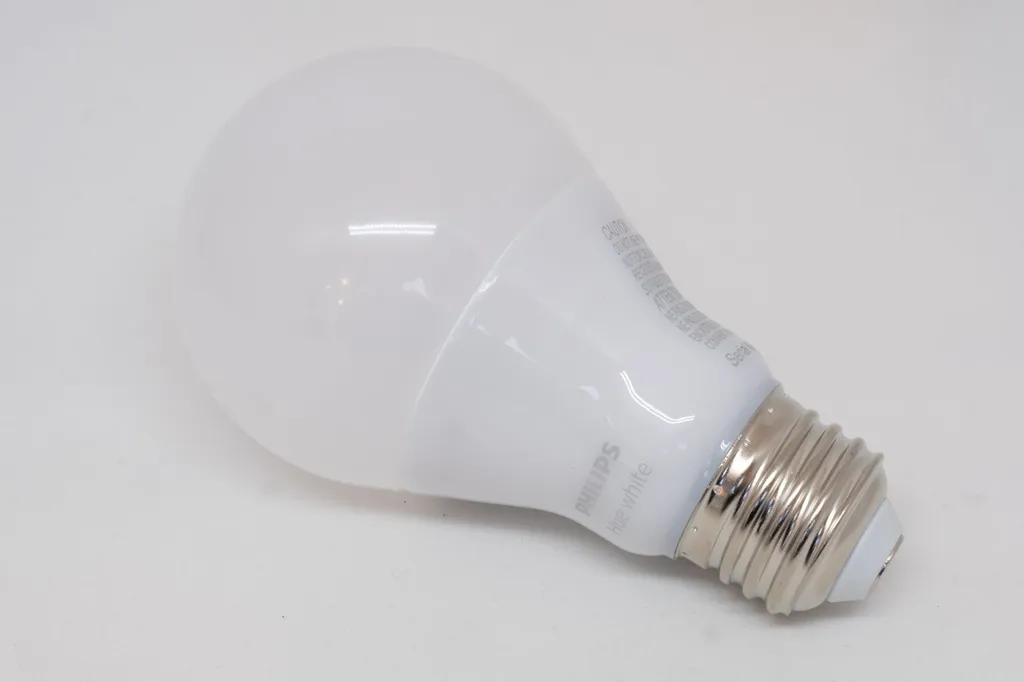 A Philips Hue white smart light bulb, a flagship product brand of lighting maker Signify