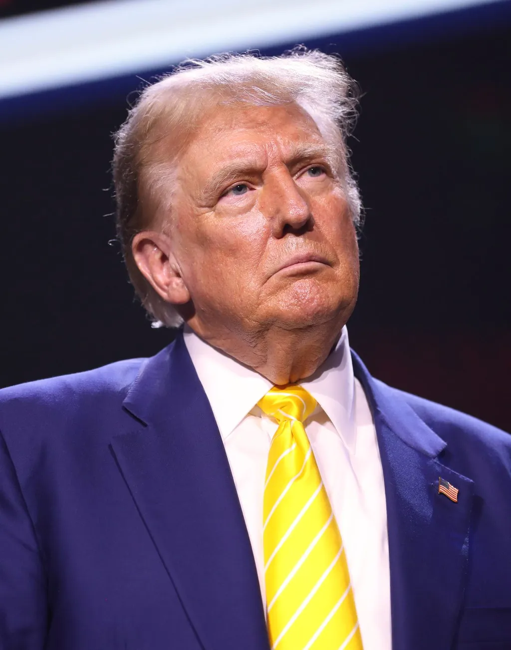 Donald Trump speaking at a campaign rally in Phoenix, Arizona, in June 2024.