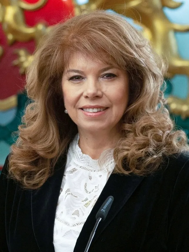 Acting President Iliana Iotova in her official 2026 presidential portrait