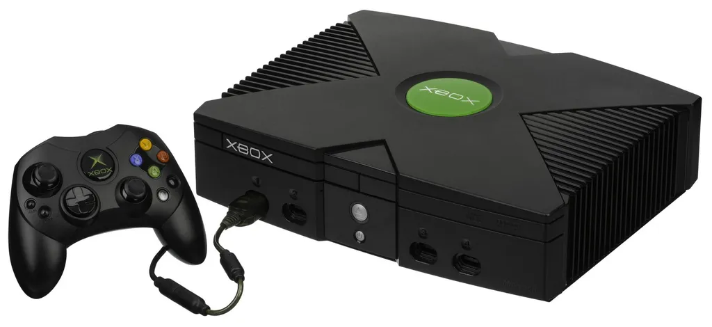 An original Xbox console and controller