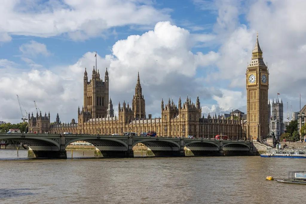 Westminster Bridge and the Palace of Westminster in London
