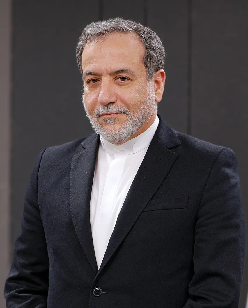 Iranian Foreign Minister Abbas Araghchi in a portrait photo.