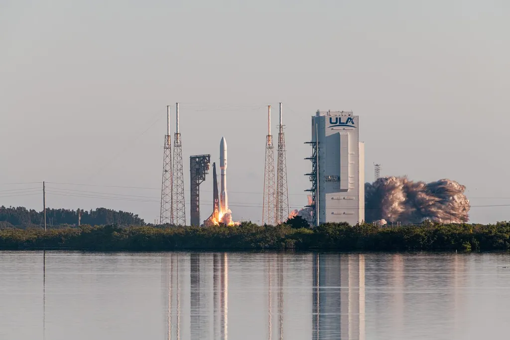 An Amazon Kuiper satellite launch from Cape Canaveral