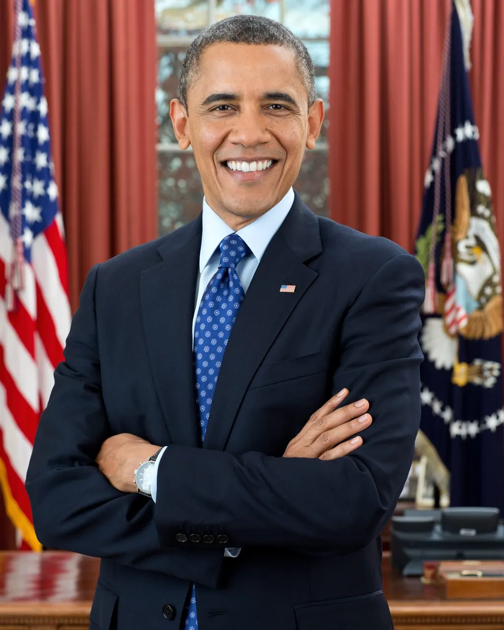 Former US president Barack Obama, official White House portrait