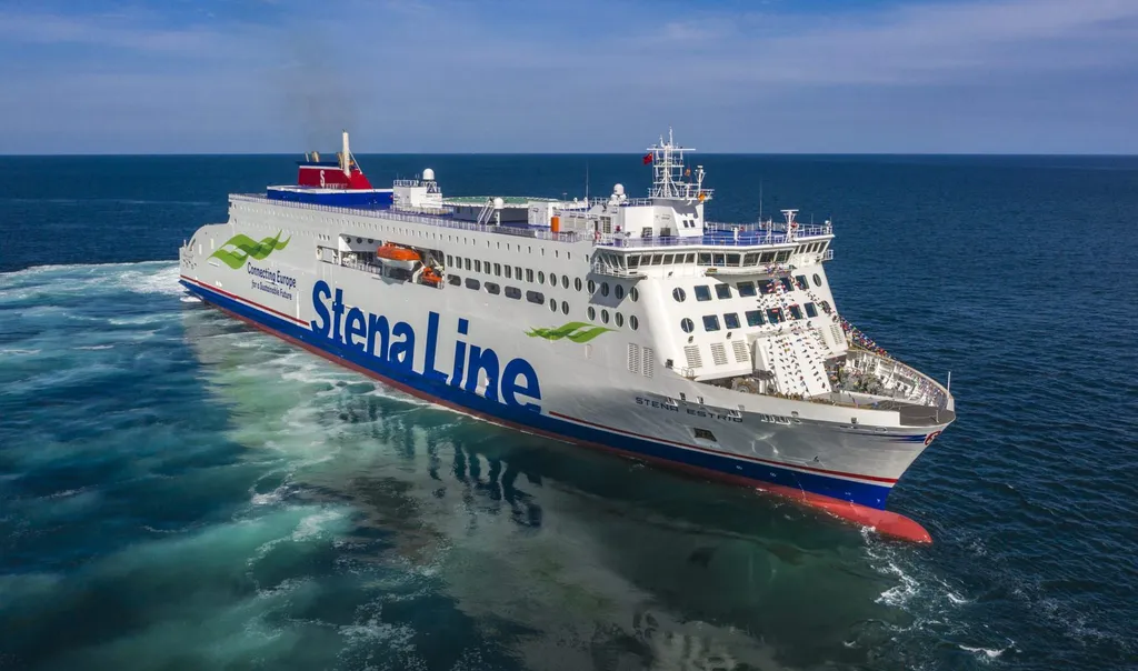 A Stena Line ferry at sea