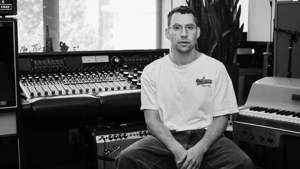 Jack Antonoff photographed at Electric Lady Studios in 2023
