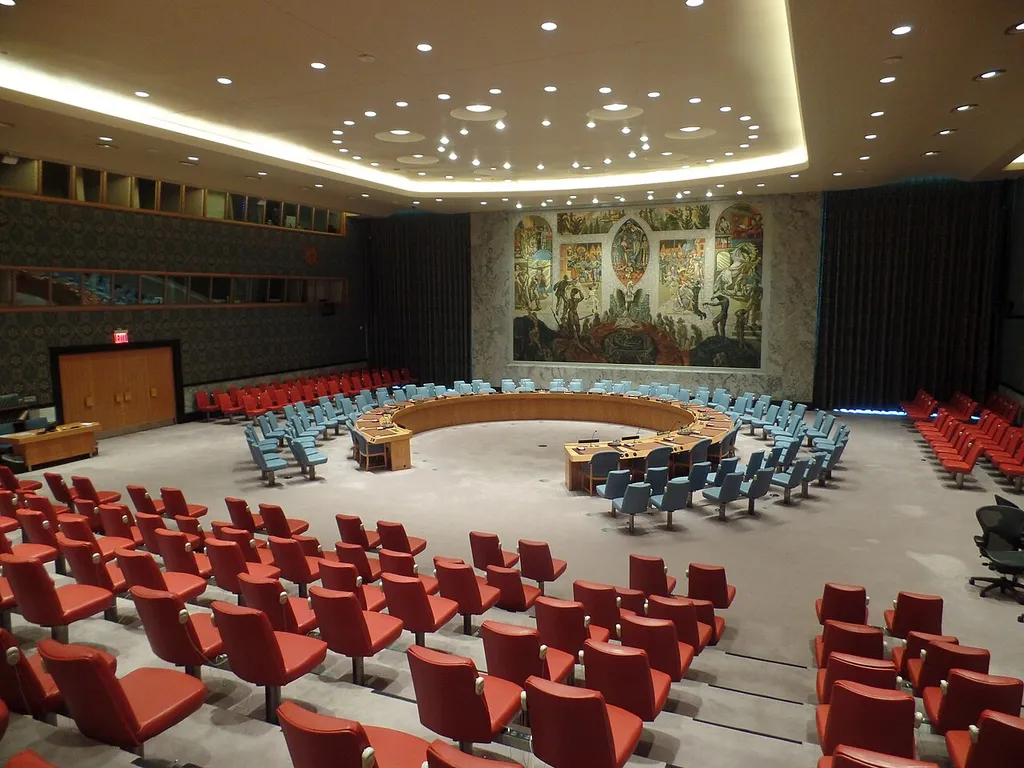 The UN Security Council chamber in New York.