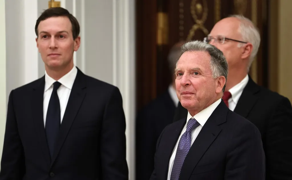 US envoy Steve Witkoff and adviser Jared Kushner at the Moscow Kremlin