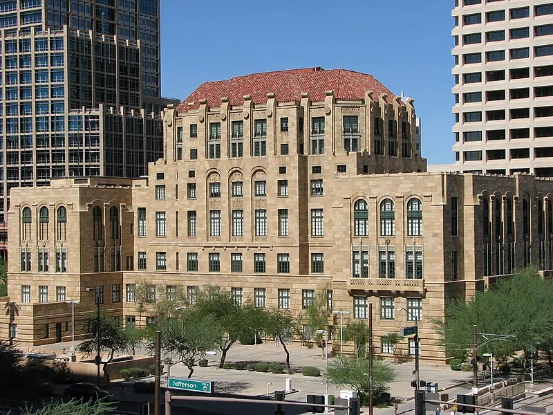 The historic Maricopa County Courthouse in downtown Phoenix, Arizona.
