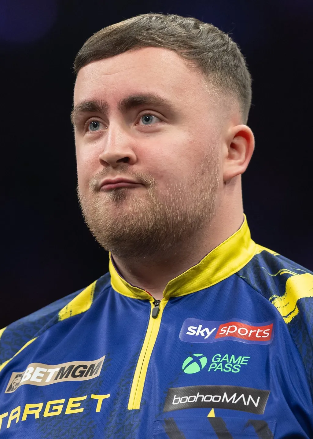 Luke Littler at the BetMGM Premier League Darts, Night 8, Berlin, March 2026