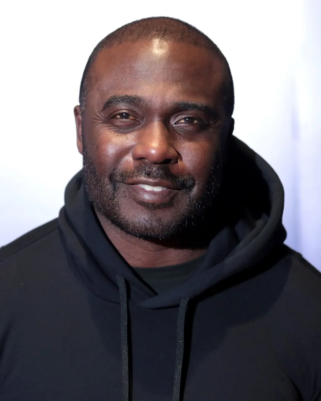 Portrait of Marshall Faulk, former NFL running back and Pro Football Hall of Famer.