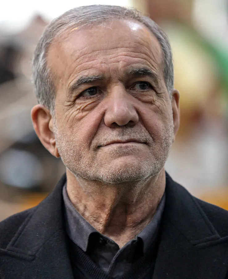 Iranian President Masoud Pezeshkian, 2 February 2025. Photo: Mohsen Ranginkaman / Mehr News via Wikimedia Commons (CC BY 4.0).
