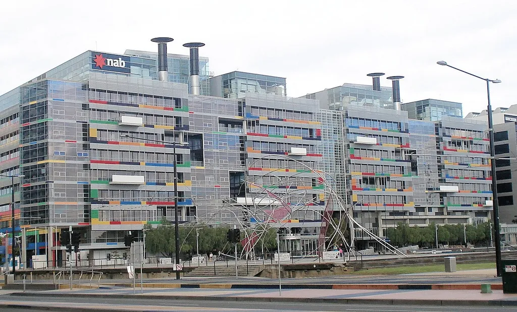 National Australia Bank's Docklands office building in Melbourne