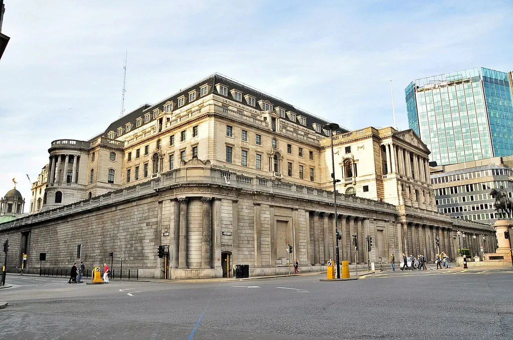 The Bank of England building in London