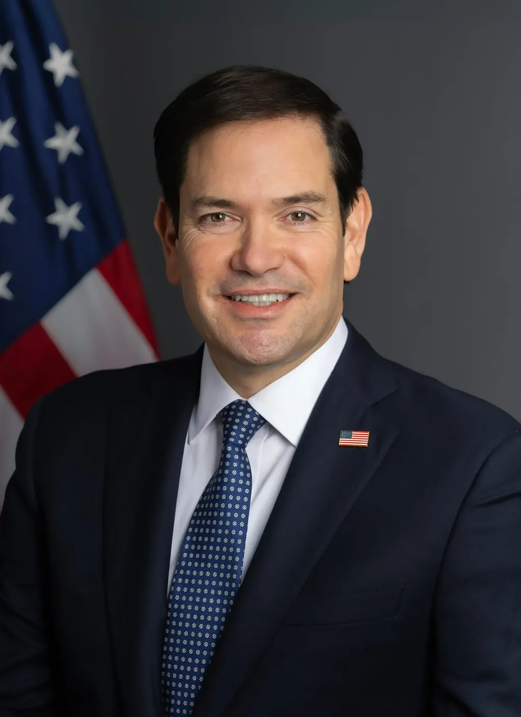 US Secretary of State Marco Rubio in his official January 2025 portrait