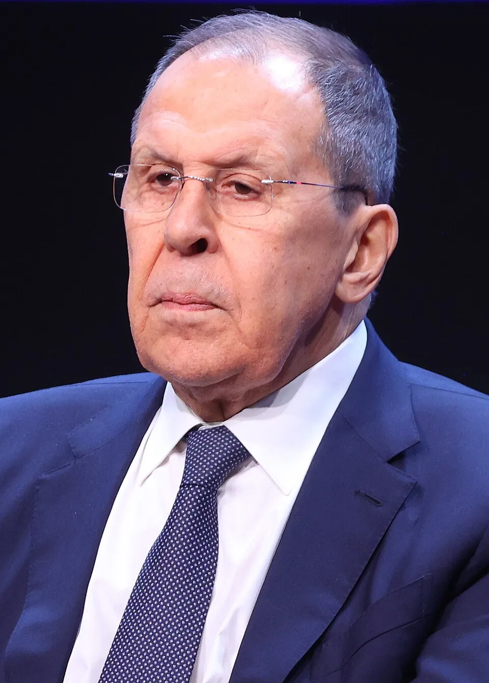 Russian Foreign Minister Sergey Lavrov, photographed in May 2025