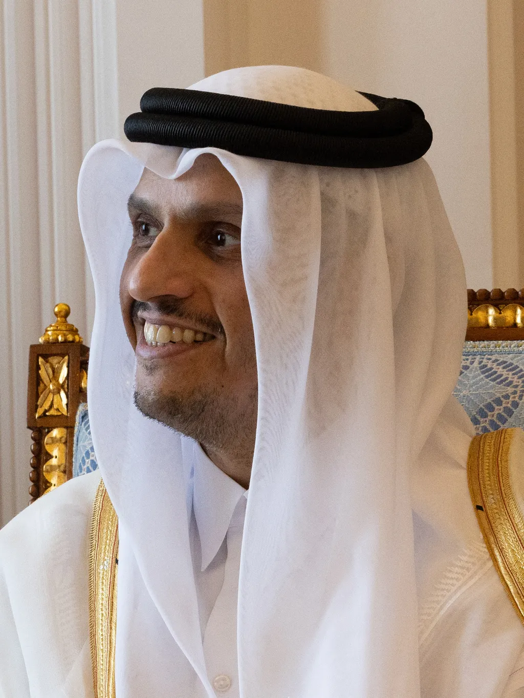 Qatar's Prime Minister and Foreign Minister Sheikh Mohammed bin Abdulrahman Al Thani in Doha, June 2024. Photo: U.S. Department of State, public domain via Wikimedia Commons.