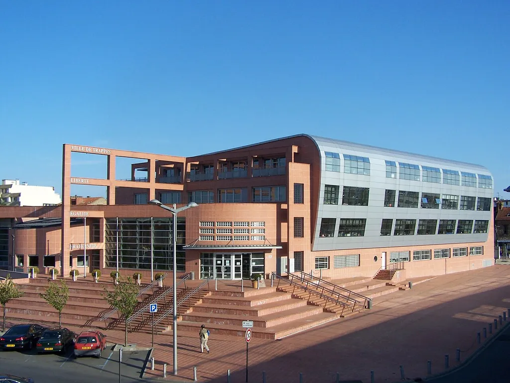 The town hall (Mairie) of Trappes, Yvelines, France