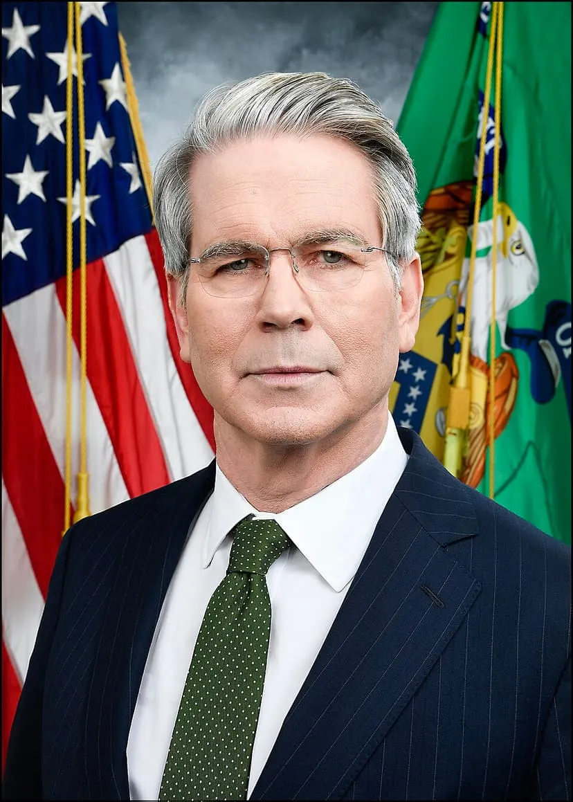 Official Treasury portrait of US Treasury Secretary Scott Bessent