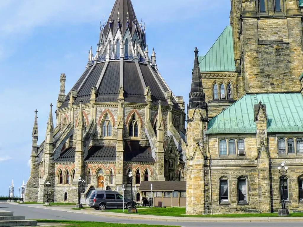 Parliament Hill in Ottawa, seat of the Canadian parliament where Carney and Ford held their joint press conference